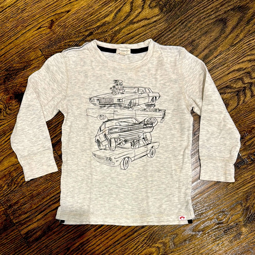 Appaman Kids Graphic Long Sleeve Shirt - Gray